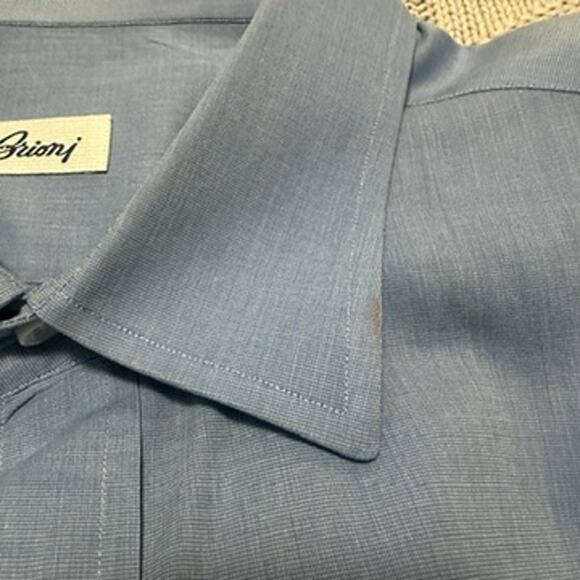 Brioni blue button down size 17.5 - Picture 8 of 8